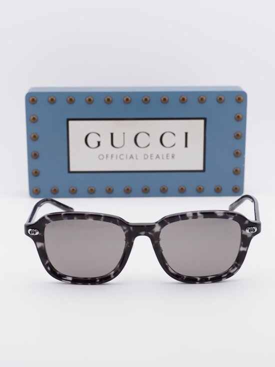 Gucci GG1948SK 002 Square Sunglasses - Grey Havana\\ Grey main image 4